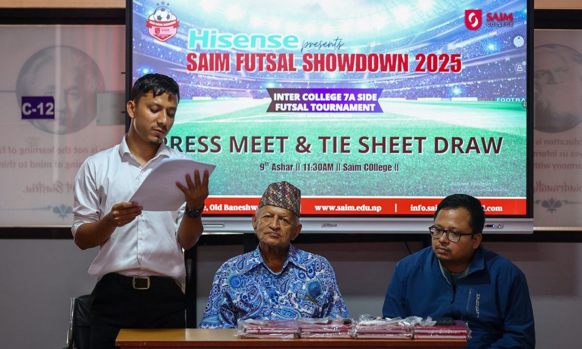 Hisense Nepal SAIM Inter College Futsal Tournament to Feature 28 Teams