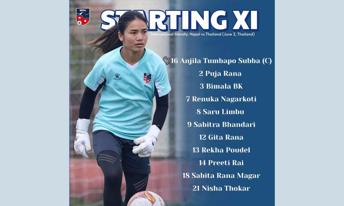 Nepal vs Thailand Nepal Women’s Starting XI