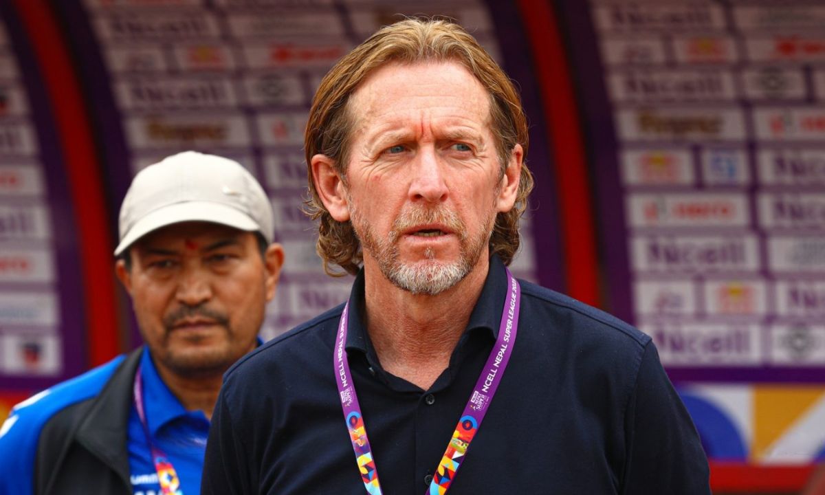 Patrick De Wilde coaching Nepal Women's National Football Team