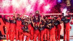 Royal Challengers Bengaluru players celebrating IPL 2025 final victory