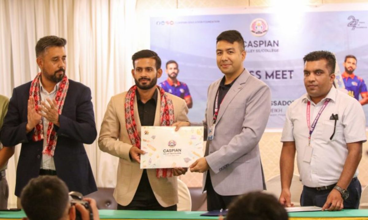 Aarif Sheikh Named Brand Ambassador of Caspian Valley SS College