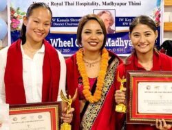 Arika Gurung and Anjana Rana Magar Honored  in Madhyapur Thimi