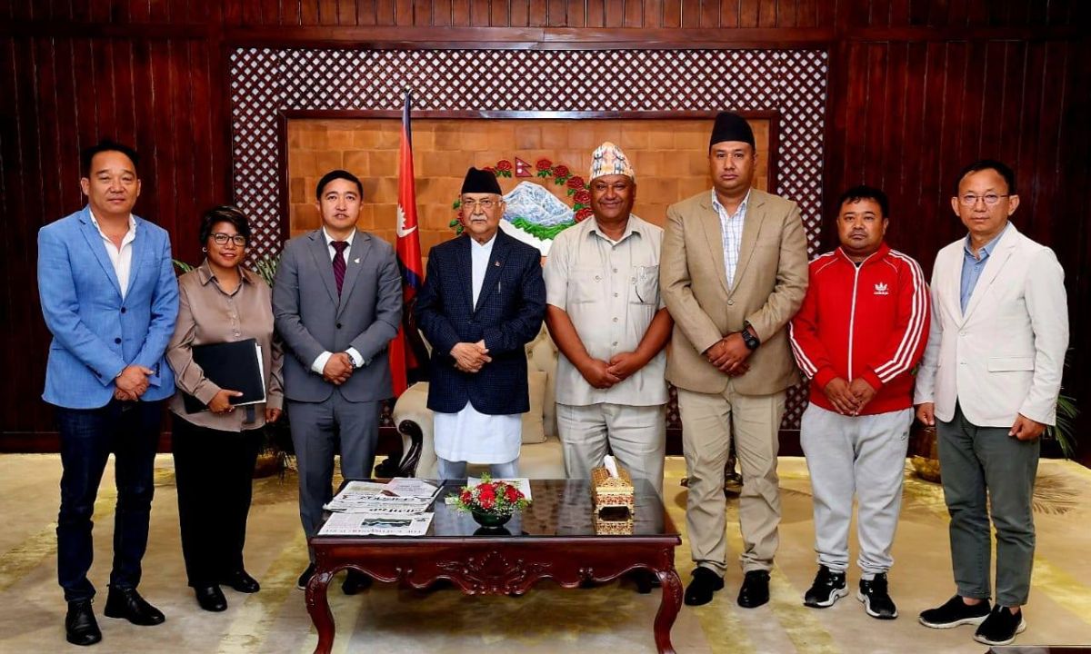 KP Sharma Oli Discusses New Stadium Construction in Suryabinayak