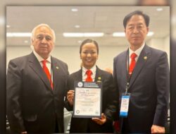 Kajal Shrestha Declared Best International Referee at World Taekwondo Hanmadang