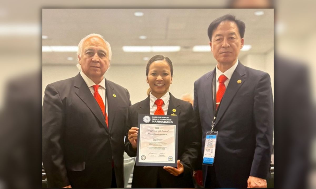 Kajal Shrestha Declared Best International Referee at World Taekwondo Hanmadang