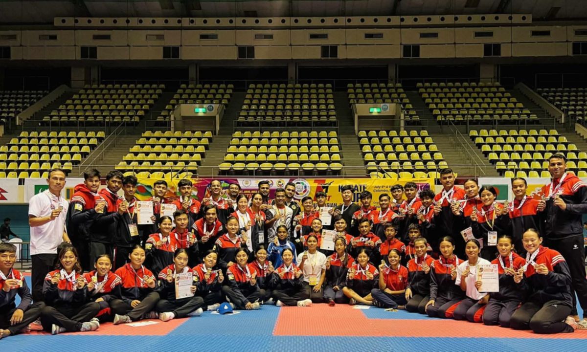 Nepal Secures Second Place with 36 Medals at South Asian Karate Championship