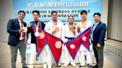 Nepali Karate Players Win 2 Golds and 2 Bronze at International KI Sports Festival