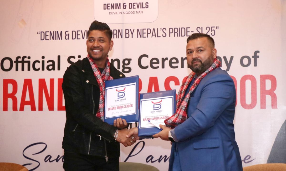 Sandeep Lamichhane Named Brand Ambassador of Denim & Devil